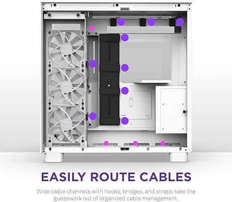 NZXT H9 Flow Edition ATX Mid Tower Case White NZXT H9 Flow Edition ATX Mid Tower Case White